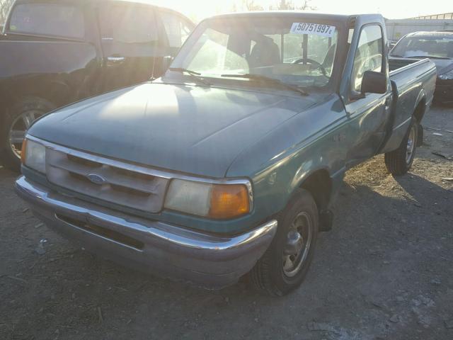 1FTCR10A6VTA85093 - 1997 FORD RANGER GREEN photo 2