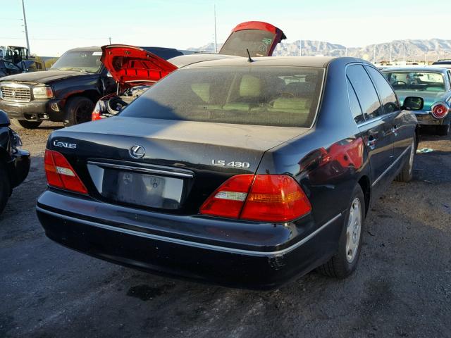 JTHBN30F510023175 - 2001 LEXUS LS 430 BLACK photo 4