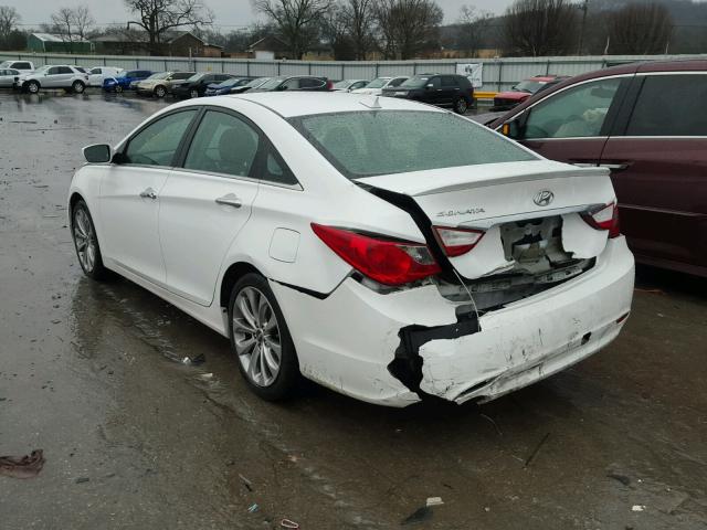 5NPEC4AC6CH374519 - 2012 HYUNDAI SONATA SE WHITE photo 3