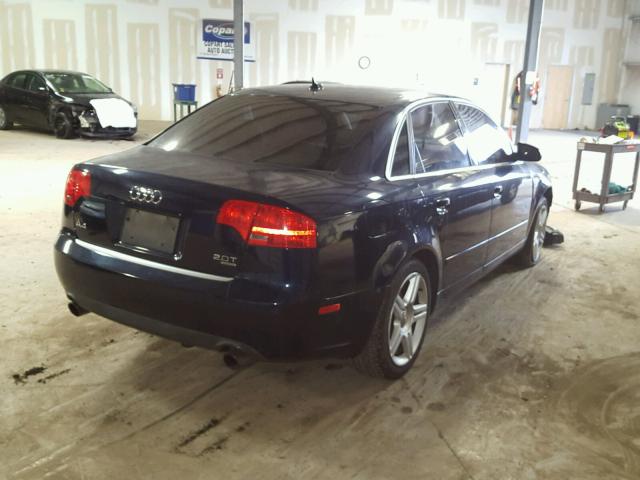 WAUDF78E96A278999 - 2006 AUDI A4 2.0T QU BLUE photo 4