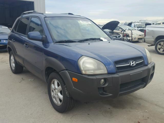 KM8JN12D75U077746 - 2005 HYUNDAI TUCSON GLS BLUE photo 1