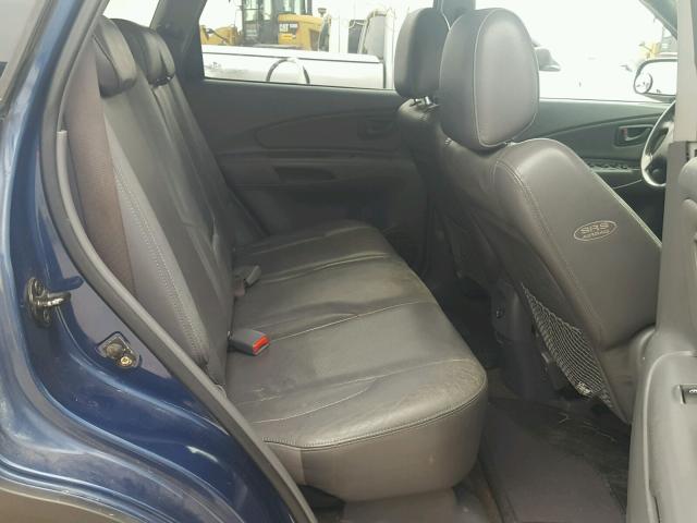 KM8JN12D75U077746 - 2005 HYUNDAI TUCSON GLS BLUE photo 6