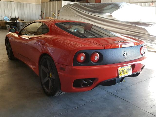 ZFFYU51A140137225 - 2004 FERRARI 360 MODENA RED photo 3