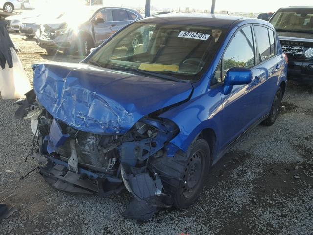 3N1BC13E87L387121 - 2007 NISSAN VERSA S BLUE photo 2