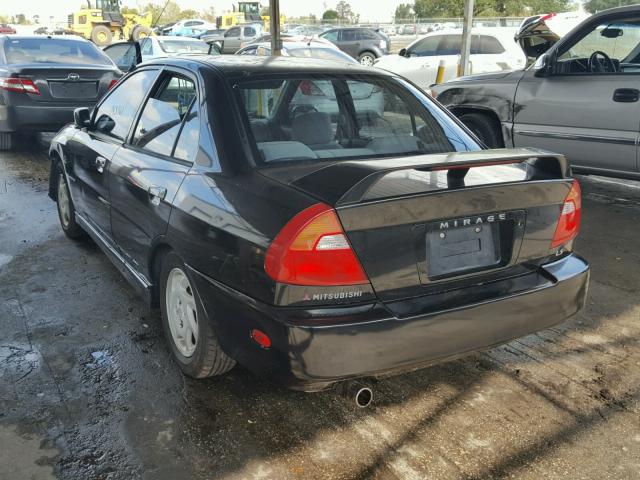 JA3AY46C7XU038350 - 1999 MITSUBISHI MIRAGE LS BLACK photo 3