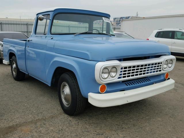 F10C8R24936 - 1958 FORD PICKUP BLUE photo 1