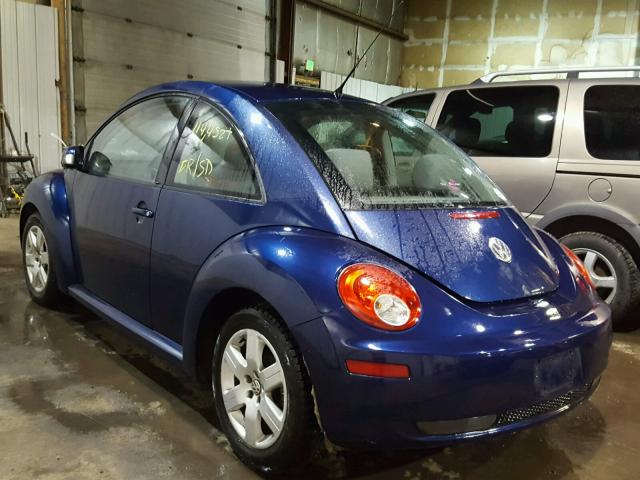 3VWRW31CX7M501000 - 2007 VOLKSWAGEN NEW BEETLE 蓝色 照片 3