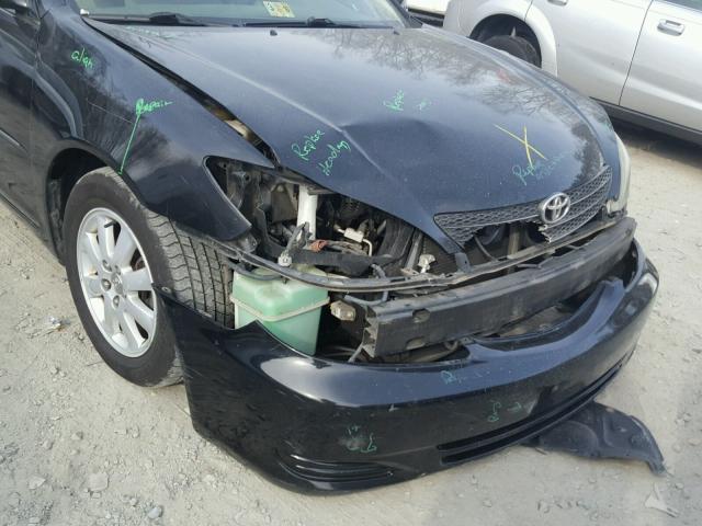 4T1BE30KX2U037593 - 2002 TOYOTA CAMRY LE BLACK photo 9