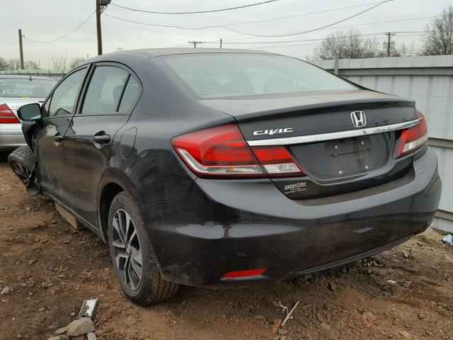 19XFB2F80FE269080 - 2015 HONDA CIVIC EX შავი ფოტო 3
