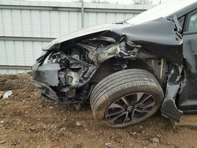 19XFB2F80FE269080 - 2015 HONDA CIVIC EX შავი ფოტო 9