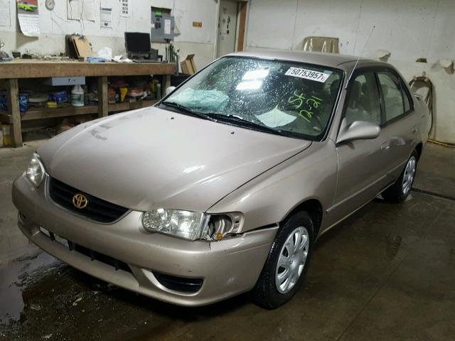 2T1BR12E31C405483 - 2001 TOYOTA COROLLA CE BROWN photo 2