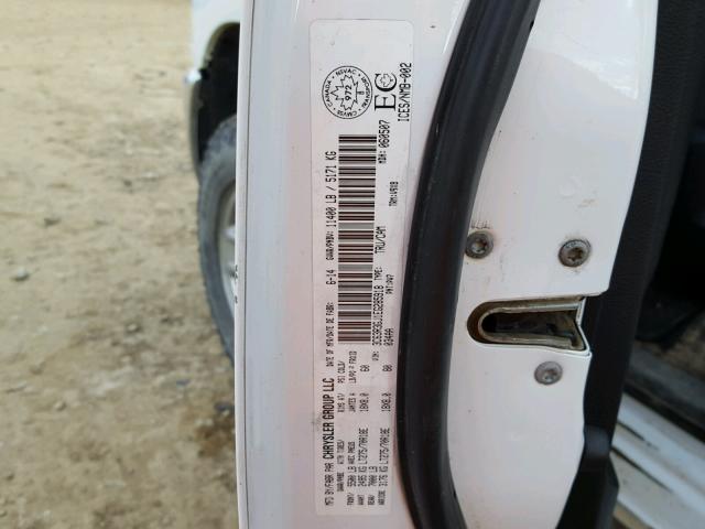 3C63R3GJ1EG285918 - 2014 RAM 3500 ST WHITE photo 10