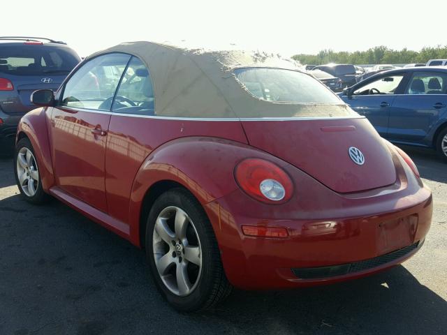 3VWSF31Y66M310783 - 2006 VOLKSWAGEN NEW BEETLE 红色 照片 3