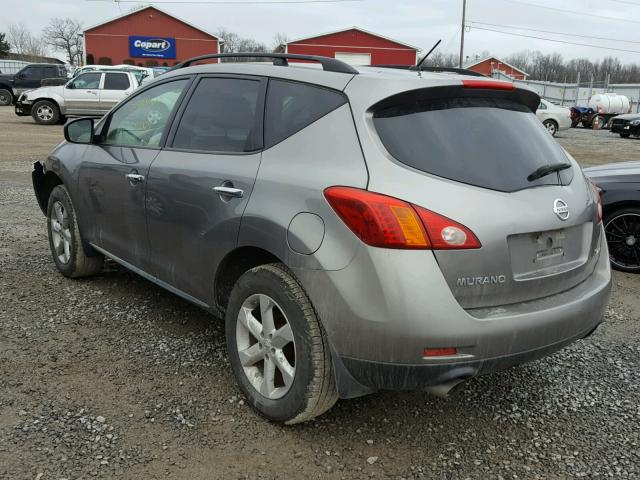 JN8AZ18W59W109173 - 2009 NISSAN MURANO S CHARCOAL photo 3