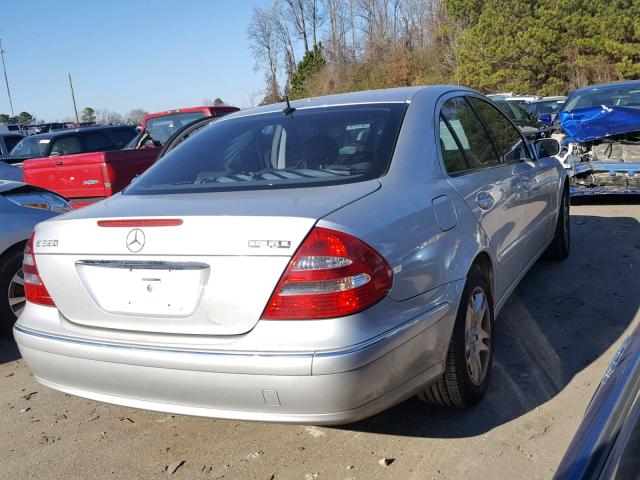 WDBUF65J03A156718 - 2003 MERCEDES-BENZ E 320 SILVER photo 4