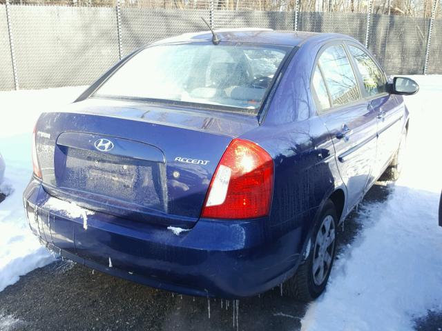 KMHCN46C69U323123 - 2009 HYUNDAI ACCENT GLS BLUE photo 4