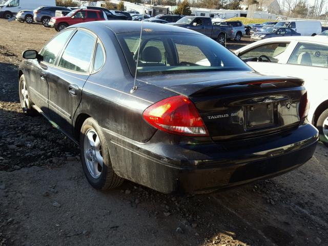 1FAFP53U44G107315 - 2004 FORD TAURUS SE BLACK photo 3