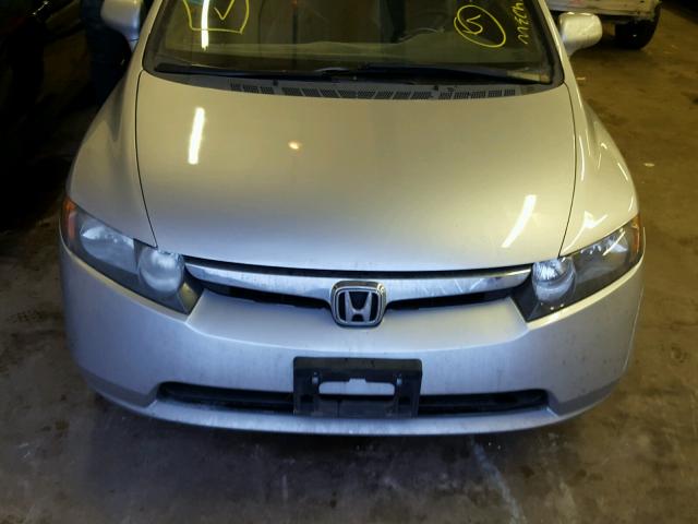 1HGFA16536L067782 - 2006 HONDA CIVIC LX SILVER photo 9