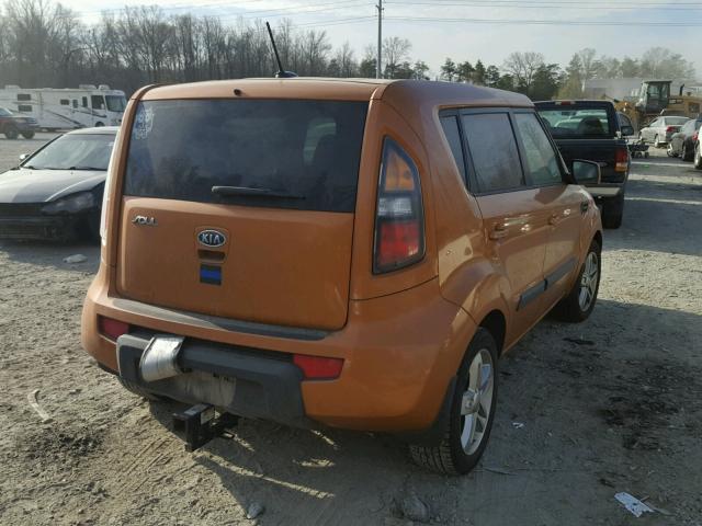 KNDJT2A22B7306814 - 2011 KIA SOUL + ORANGE photo 4