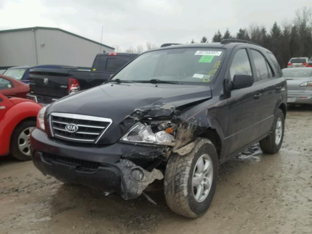 KNDJC735585775873 - 2008 KIA SORENTO EX BLACK photo 2