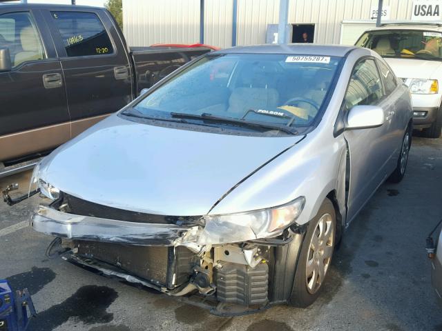 2HGFG1B64AH523954 - 2010 HONDA CIVIC LX SILVER photo 2