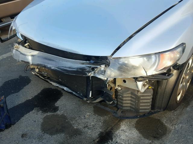 2HGFG1B64AH523954 - 2010 HONDA CIVIC LX SILVER photo 9