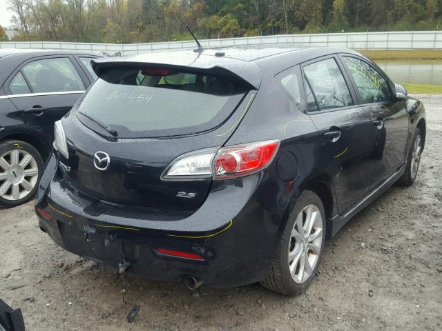 JM1BL1H67A1226465 - 2010 MAZDA 3 S BLACK photo 4