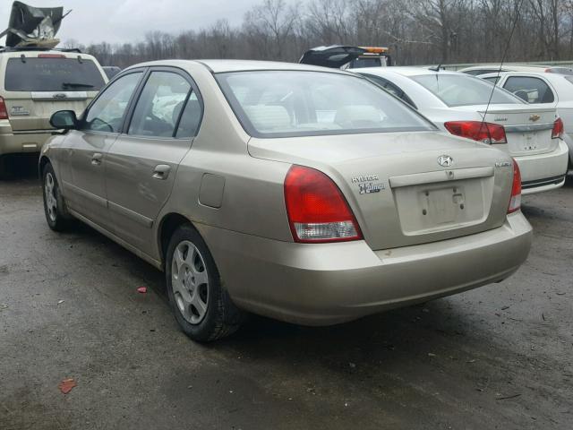 KMHDN45D03U695756 - 2003 HYUNDAI ELANTRA GL GOLD photo 3