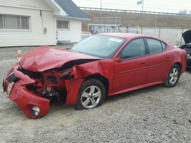 2G2WP552861252710 - 2006 PONTIAC GRAND PRIX RED photo 2