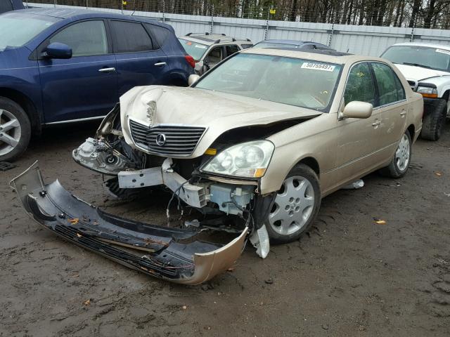 JTHBN30F430114392 - 2003 LEXUS LS 430 GOLD photo 2