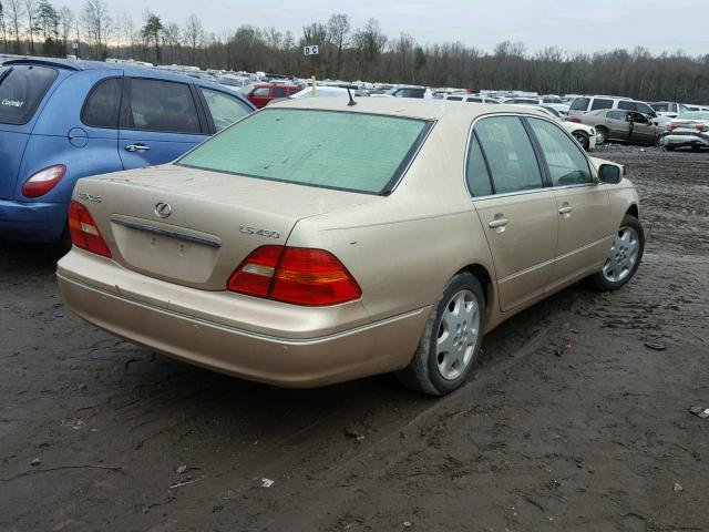 JTHBN30F430114392 - 2003 LEXUS LS 430 GOLD photo 4