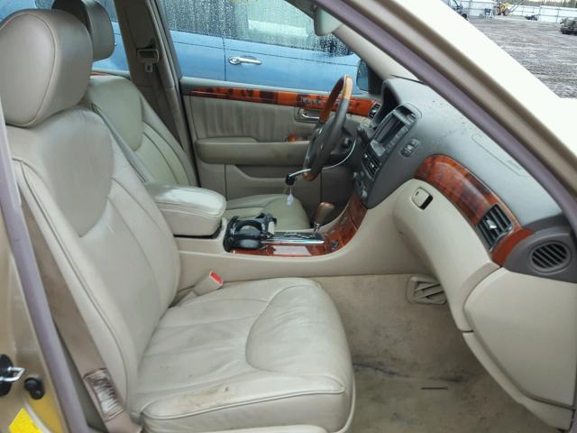 JTHBN30F430114392 - 2003 LEXUS LS 430 GOLD photo 5