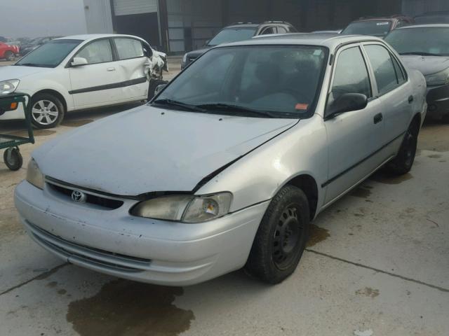 1NXBR12E2XZ181341 - 1999 TOYOTA COROLLA VE SILVER photo 2