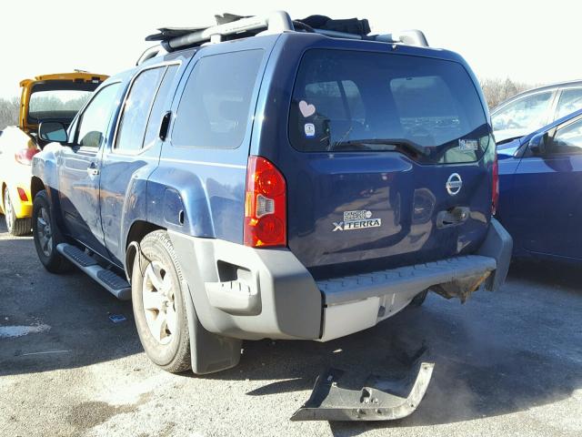 5N1AN08U49C514194 - 2009 NISSAN XTERRA OFF BLUE photo 3