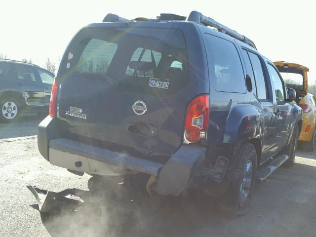 5N1AN08U49C514194 - 2009 NISSAN XTERRA OFF BLUE photo 4