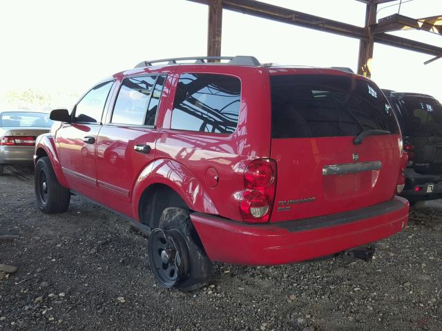 1D4HD48N84F171115 - 2004 DODGE DURANGO SL RED photo 3