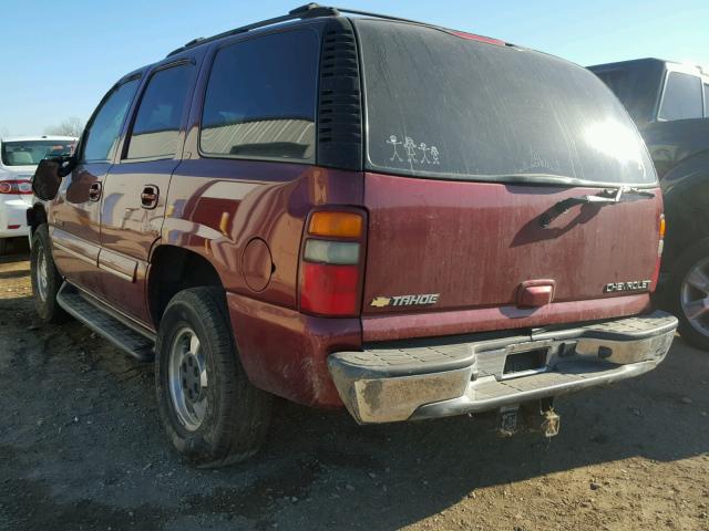 1GNEK13Z73R251377 - 2003 CHEVROLET TAHOE K150 MAROON photo 3