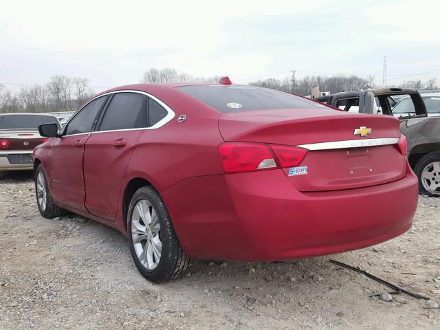 2G1125S38E9259179 - 2014 CHEVROLET IMPALA LT RED photo 3