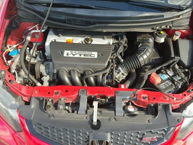 2HGFG4A59CH701743 - 2012 HONDA CIVIC SI RED photo 7