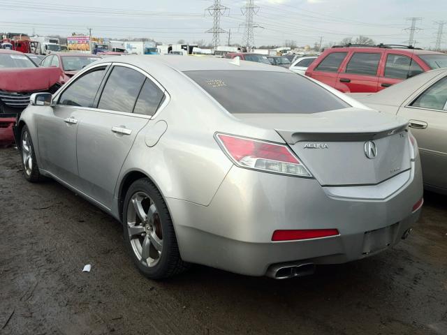 19UUA9F5XAA000350 - 2010 ACURA TL SILVER photo 3