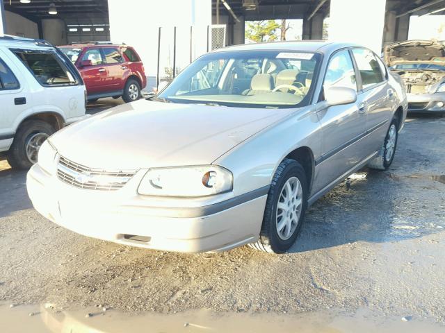 2G1WF55K139433989 - 2003 CHEVROLET IMPALA GOLD photo 2