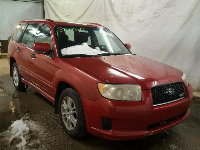 JF1SG66678H724435 - 2008 SUBARU FORESTER S RED photo 1