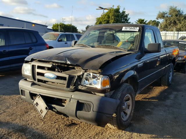 1FTYR14D17PA21730 - 2007 FORD RANGER SUP BLACK photo 2