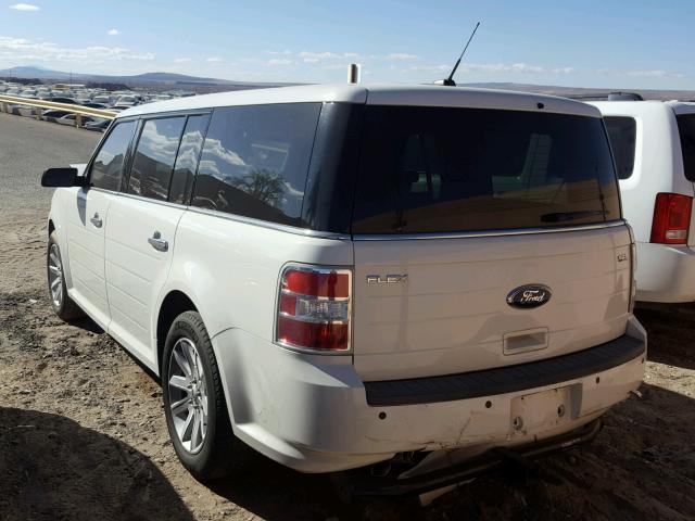 2FMGK5CC9BBD35590 - 2011 FORD FLEX SEL WHITE photo 3