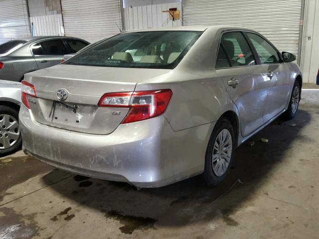 4T4BF1FK2DR320491 - 2013 TOYOTA CAMRY L TAN photo 4