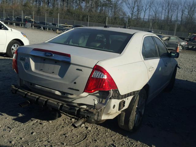 3FAHP0JG6BR330776 - 2011 FORD FUSION SEL WHITE photo 4