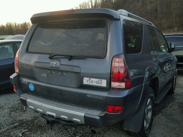 JTEBT14R040034441 - 2004 TOYOTA 4RUNNER SR GRAY photo 4