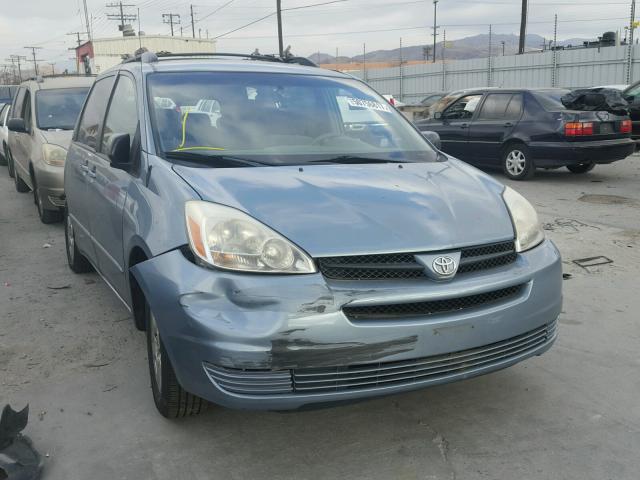 5TDZA23C85S357260 - 2005 TOYOTA SIENNA CE BLUE photo 1