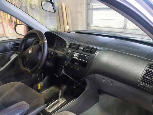 1HGES16394L019417 - 2004 HONDA CIVIC DX V GRAY photo 9