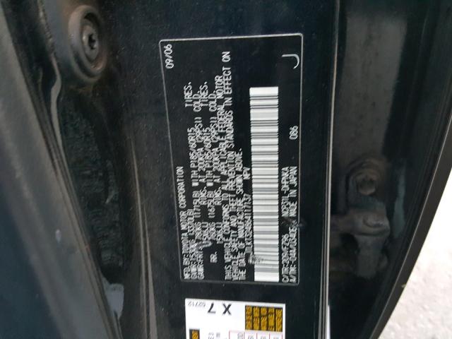 JTLKT324864117137 - 2006 TOYOTA SCION XB შავი ფოტო 10